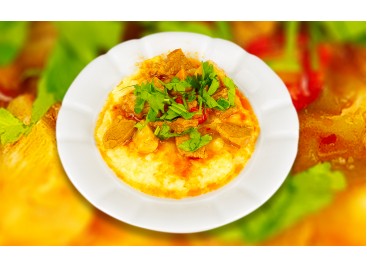 Sahanda Pastırmalı Yumurta